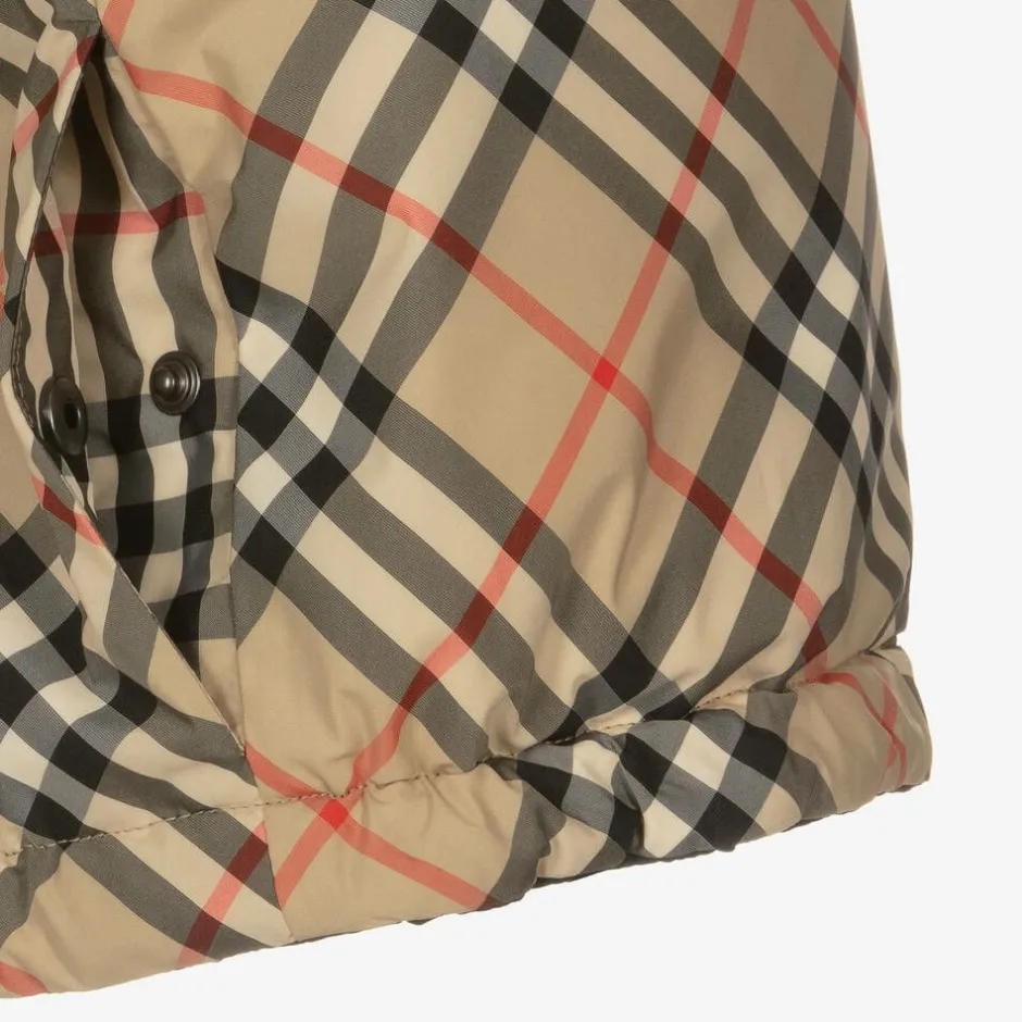 Burberry Boys Beige Vintage Check Reversible Gilet ArchiveBeige Outlet