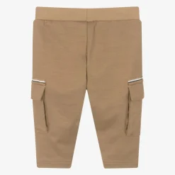 BOSS Boys Beige Viscose Cargo Trousers Sale