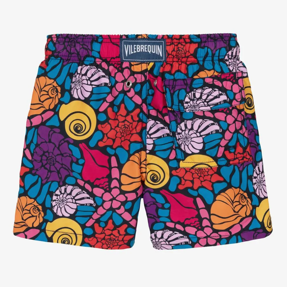 Vilebrequin Boys Black & Blue Seashell Swim Shorts Sale