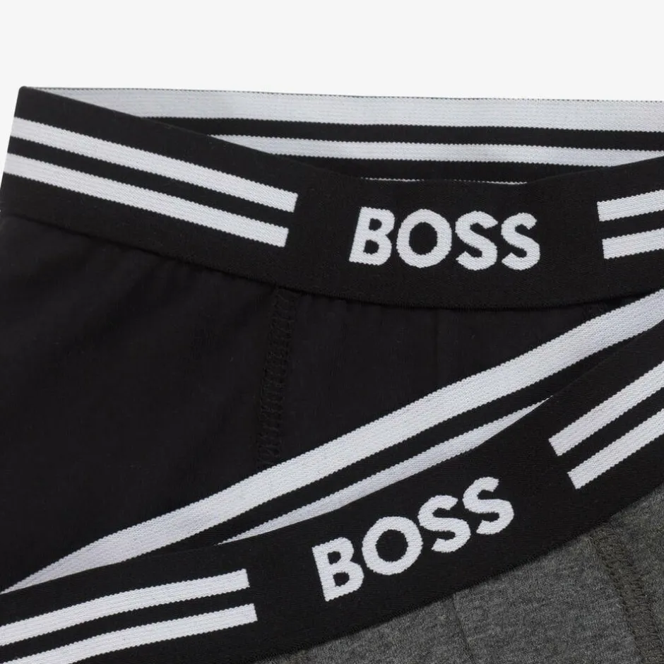 BOSS Boys Black & Grey Boxer Shorts (2 Pack) Online