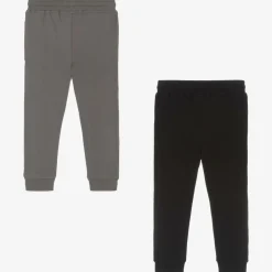 Childrensalon Essentials Boys Black & Grey Organic Joggers (2 Pack) Hot