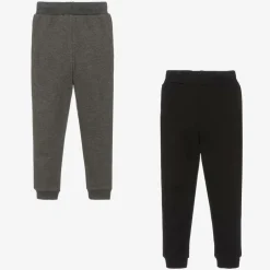 Childrensalon Essentials Boys Black & Grey Organic Joggers (2 Pack) Best