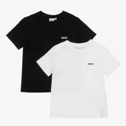 BOSS Boys Black & White T-Shirts (2 Pack) Sale