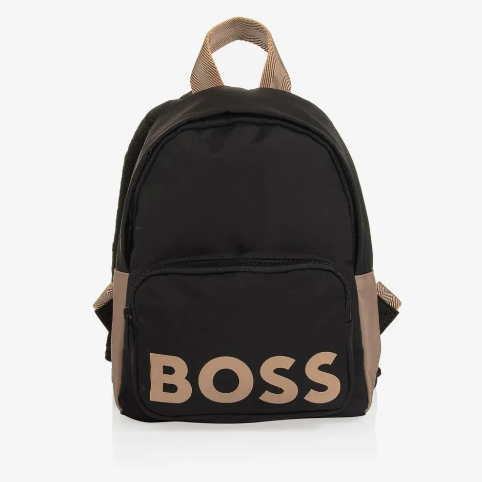 BOSS Boys Black Backpack (25cm) Hot