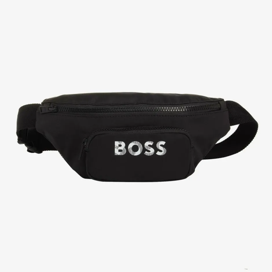 BOSS Boys Black Belt Bag (27cm) Outlet