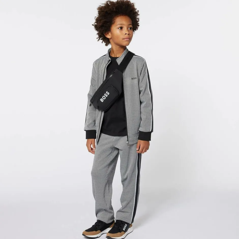 BOSS Boys Black Belt Bag (27cm) Outlet