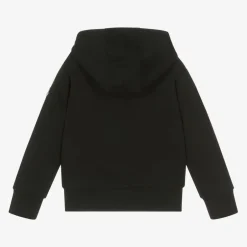 Moncler Enfant Boys Black Cotton Batman Hoodie New