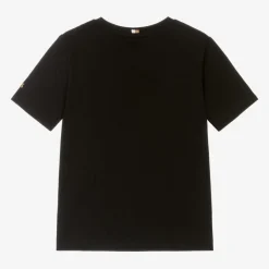 BOSS Boys Black Cotton Double B T-Shirt