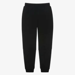 EA7 Emporio Armani Boys Black Cotton Joggers Online