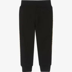 Burberry Boys Black Cotton Joggers Hot
