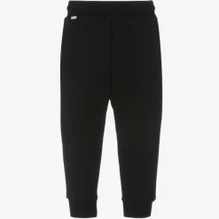 BOSS Boys Black Cotton Joggers Online