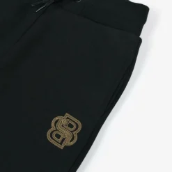 BOSS Boys Black Cotton Joggers Online