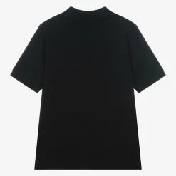 BOSS Boys Black Cotton Polo Shirt Clearance