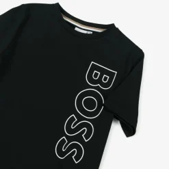BOSS Boys Black Cotton T-Shirt Best