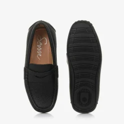 Sevva Boys Black Faux Leather Loafers Best