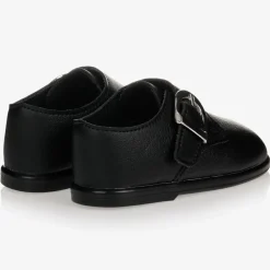 Early Days Boys Black First-Walker Shoes Sale