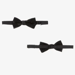 Romano Boys Black Floral Jacquard Suit Online