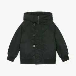 Burberry Boys Black Hooded Jacket Sale