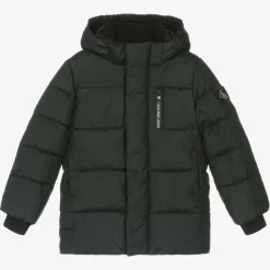 Calvin Klein Boys Black Hooded Puffer Jacket