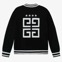 Givenchy Boys Black Knitted Zip-up Top Outlet