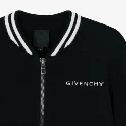 Givenchy Boys Black Knitted Zip-up Top Outlet