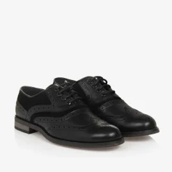 House of Cavani Boys Black Lace-Up Brogues Online
