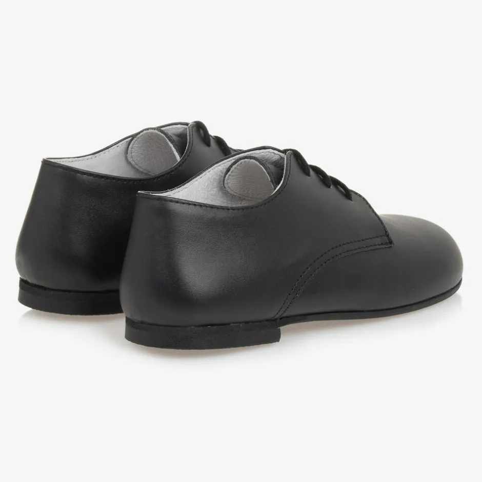 Beatrice amp; George Boys Black Lace-Up Leather Shoes Discount
