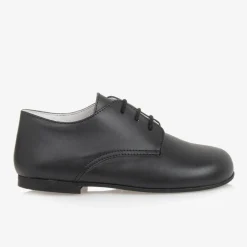 Beatrice amp; George Boys Black Lace-Up Leather Shoes Discount