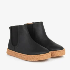 Age of Innocence Boys Black Leather Ankle Boots Best