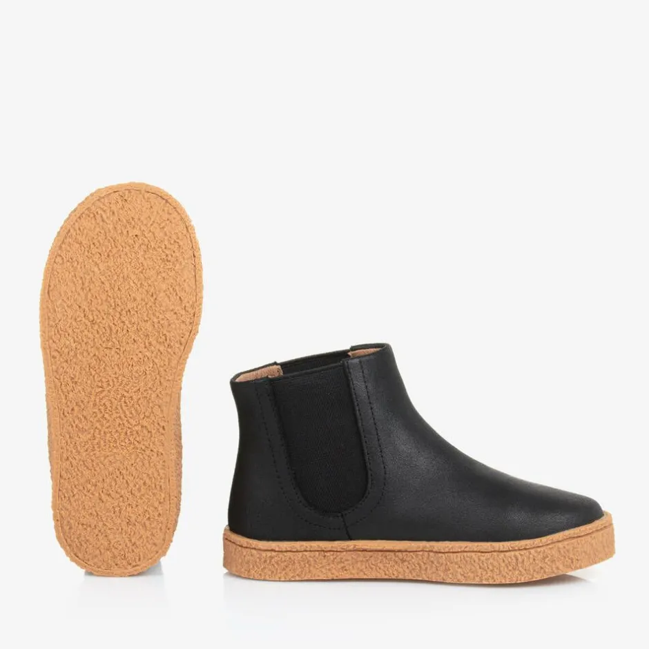Age of Innocence Boys Black Leather Ankle Boots Best