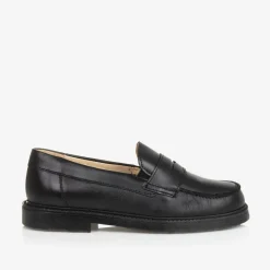 Childrens Classics Boys Black Leather Shoes Online