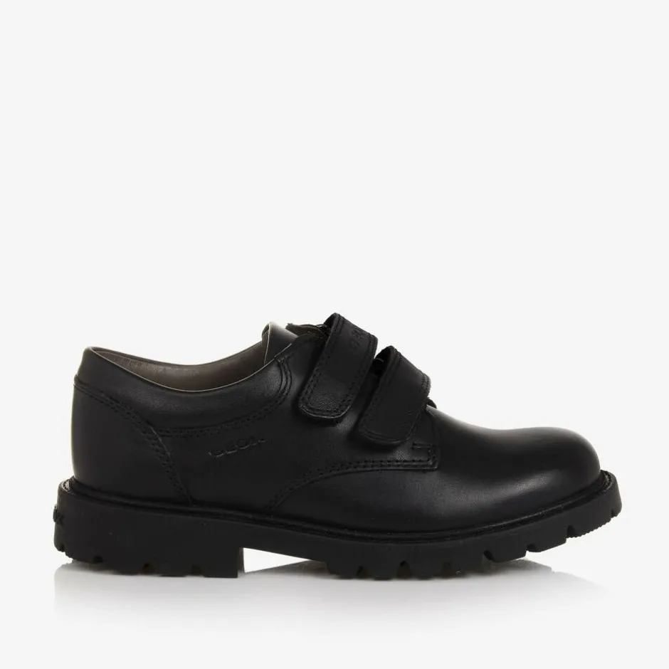 Geox Boys Black Leather Shoes Best