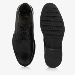 Geox Boys Black Leather Shoes Outlet