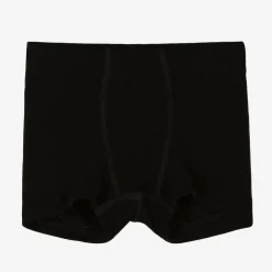 Joha Boys Black Merino Wool & Silk Boxers Outlet