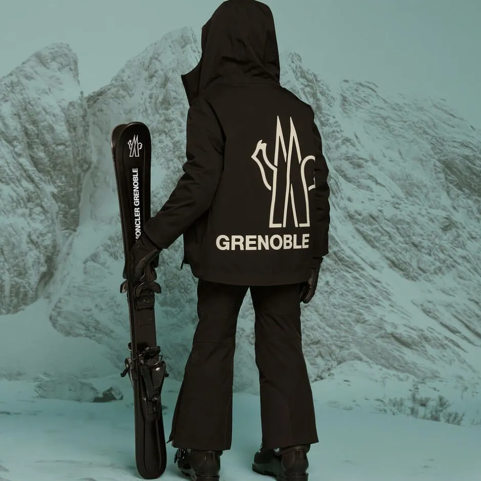 Moncler Enfant Boys Black Moriond Ski Jacket Online