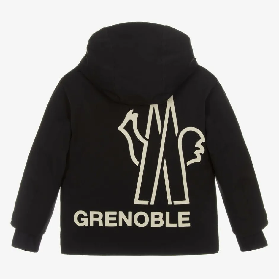 Moncler Enfant Boys Black Moriond Ski Jacket Online
