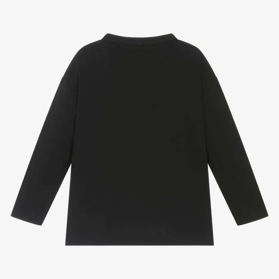 Timberland Boys Black Organic Cotton Top Discount