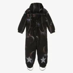 Molo Boys Black Outer Space Technical Snowsuit Infinity Discount