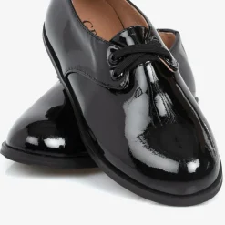 Age of Innocence Boys Black Patent Leather Shoes New