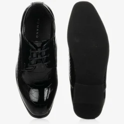 Romano Boys Black Patent Shoes Sale