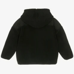 Calvin Klein Boys Black Reversible Fleece Zip-Up Hoodie New