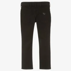 Emporio Armani Boys Black Slim Cotton Jeans Discount