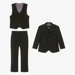 House of Cavani Boys Black Suit Sale