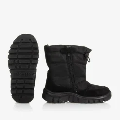 Falcotto by Naturino Boys Black Teddy Bear Snow Boots Clearance
