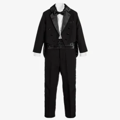 Romano Boys Black Tuxedo Suit Sale