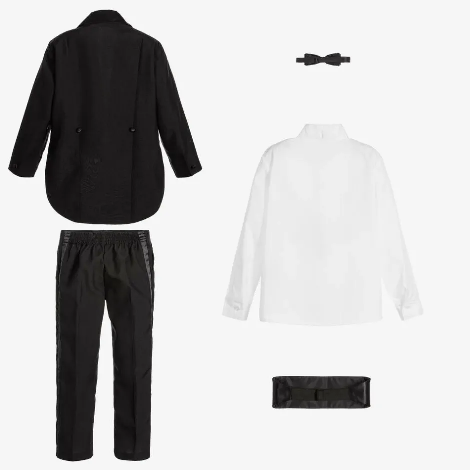 Romano Boys Black Tuxedo Suit Sale