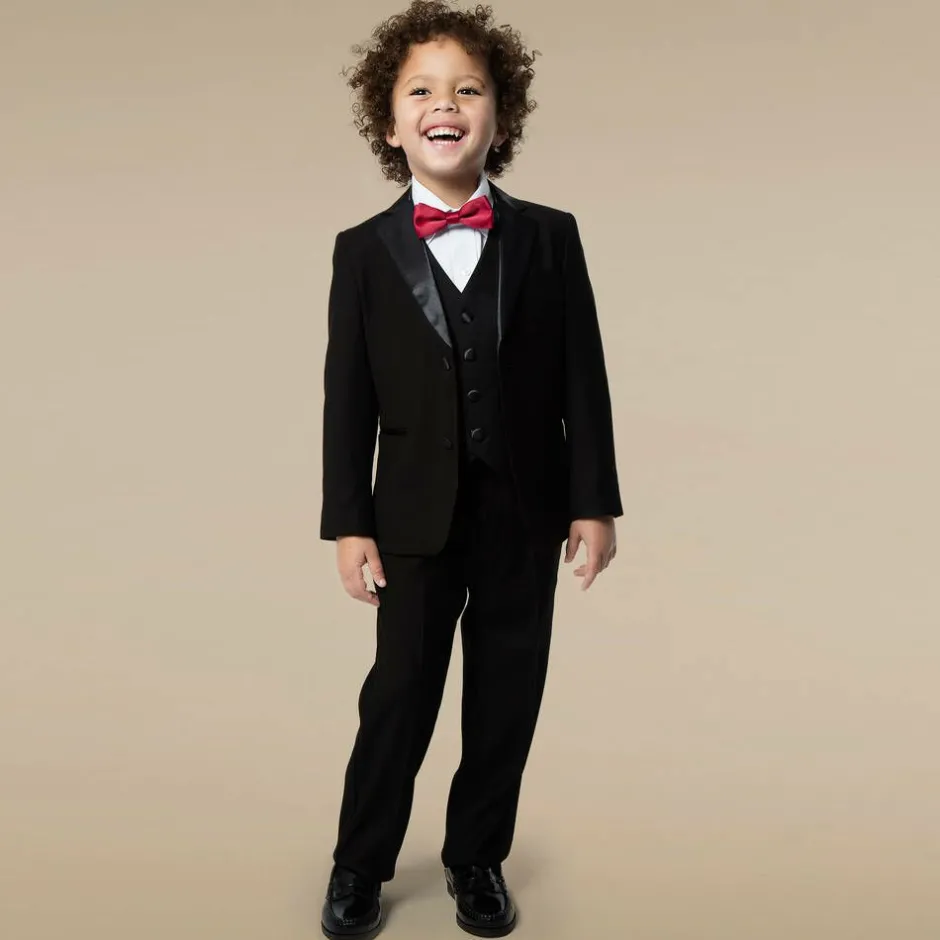 Romano Boys Black Tuxedo Suit Clearance