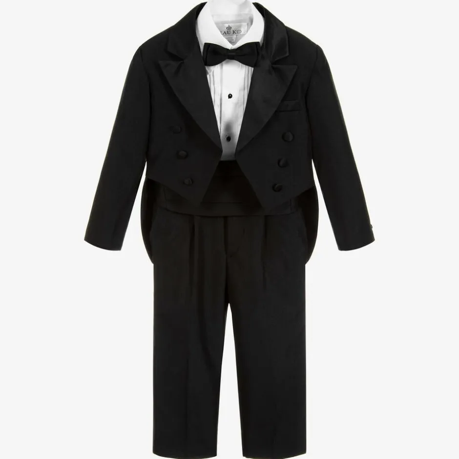 Beau KiD Boys Black Tuxedo Suit Clearance