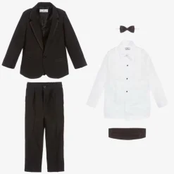 Beau KiD Boys Black Tuxedo Suit Discount