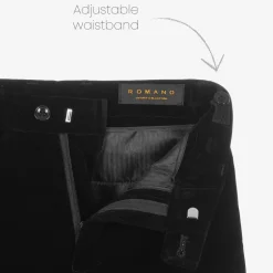 Romano Boys Black Velvet Suit Clearance